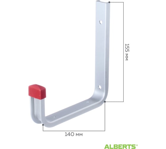 Настенный держатель 140х155мм, ALBERTS 805548
