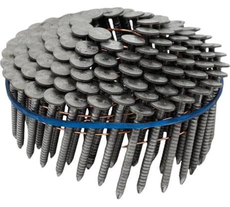 Барабанный кровельный гвоздь СПГФ ершеный, 38х3.1 мм, цинк (Zn), 1440 шт. ГКБ_383.1_Ер_Пр_Цн_СПГФ