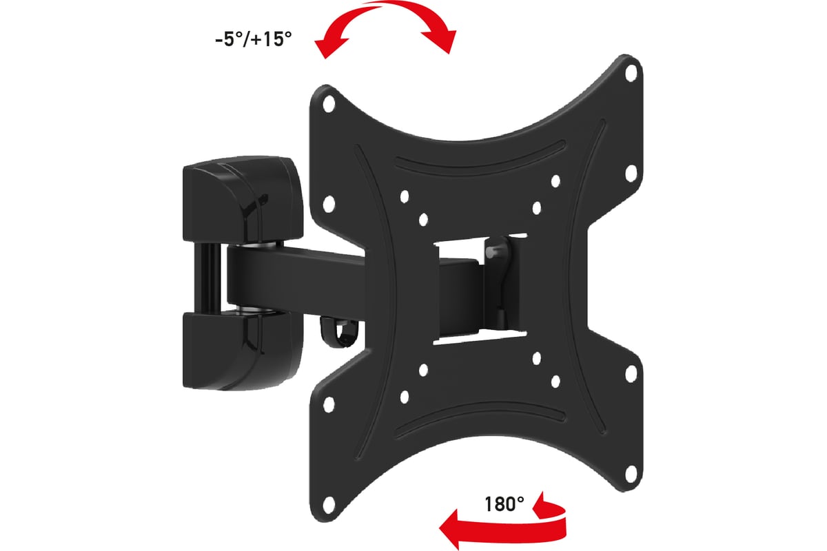 Наклонно-поворотный кронштейн для телевизора 17 - 42 Rexant 38-0060 ...