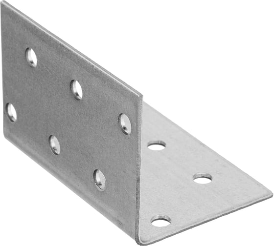 Крепежный равносторонний уголок СИБРТЕХ 2,0 мм, KUR 40x40x60 мм 46416