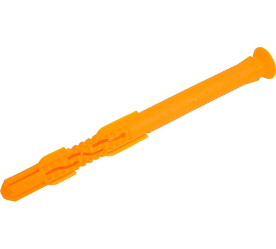 Рамный дюбель КРЕП-КОМП без шурупа, 12x160, потайной, полипропилен, под м8, 50 шт. дрп12160 1