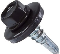 Кровельный саморез КРЕП-КОМП 4,8x19, RAL8019, серо-коричневый, 4500 шт. ск48198019к