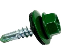 Кровельный саморез КРЕП-КОМП 4,8x19, RAL6002, зелёный, 250 шт. ск48196002кф