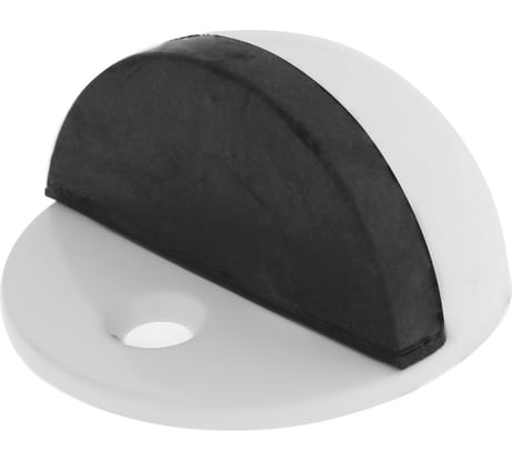 Дверной упор ТУНДРА U103WH d=42 мм, h=23 мм, цвет белый 9513575