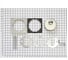 Врезная защитная броненакладка Doorlock DL PRO6225S MBSN матовый никель, квадратная розетка HRC50 73382 3