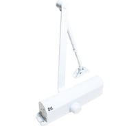 Доводчик Doorlock DL180A BC EN 1-6/7 белый с регулируемой функцией тормоза открывания, регулируемое усилие закрывания 75539