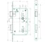 Корпус замка Doorlock DL4200WС/55/78/20/SCr матовый хром, реверсивный, WC, бэксет 55 мм, межосевое расстояние 78 мм, фронтальная планка шириной 20 мм, што 75308 2