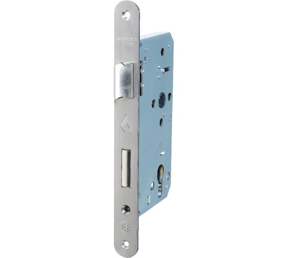 Корпус огнестойкого замка Doorlock DL1769С/65/72/24/9/SSS матовая нержавеющая сталь, реверсивный, под цилиндр, бэксет 65 мм, межосевое расстояние 72 мм 75307 1