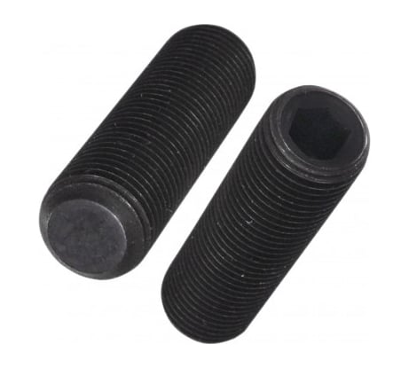 Установочный винт с внутренним шестигранником КРЕП-КОМП DIN 913, 4x12, пр. 12.9, тупой конец, черный, 1000 шт. ву412прч