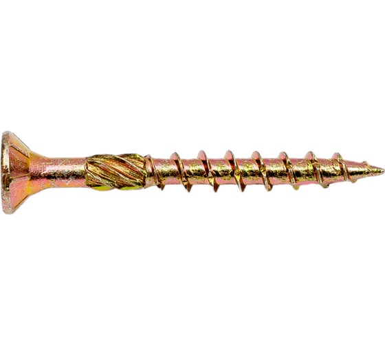 Конструкционные саморезы КРЕП-КОМП потай, Torx, желтый цинк, 4.5x40 мм, 200 шт. скт4540