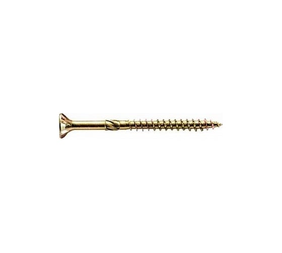 Конструкционные саморезы КРЕП-КОМП потай, Torx, желтый цинк, 5.0x90 мм, 100 шт. скт590 1