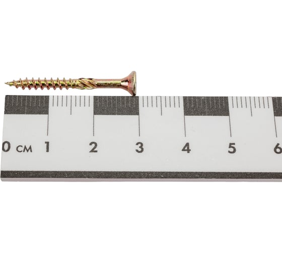 Конструкционные саморезы КРЕП-КОМП потай, Torx, желтый цинк, 3.0x30 мм, 500 шт. скт330