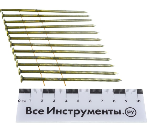 Гвозди барабанные (4500 шт; 3.05x90 мм; кольцевая накатка) для N90C FUBAG 140188