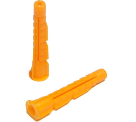 Универсальный дюбель ТУНДРА с бортом, полипропиленовый, 6x42 мм, 50 шт. 9694692