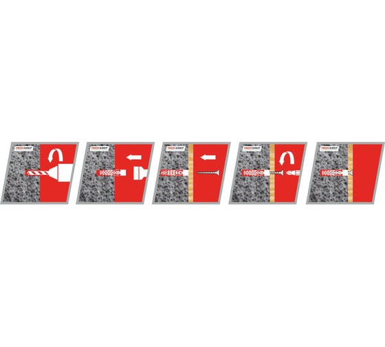 Дюбель для газобетона Tech-KREP 6х32 400 шт 133384