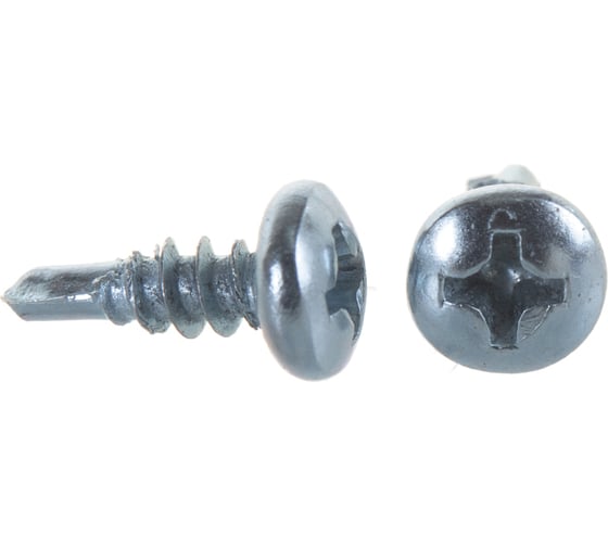 Саморезы СЛМ-СЦ со сверлом для листового металла ЗУБР, 9.5 х 3.5 мм, 50 шт, оцинкованные 300176-35-09 1