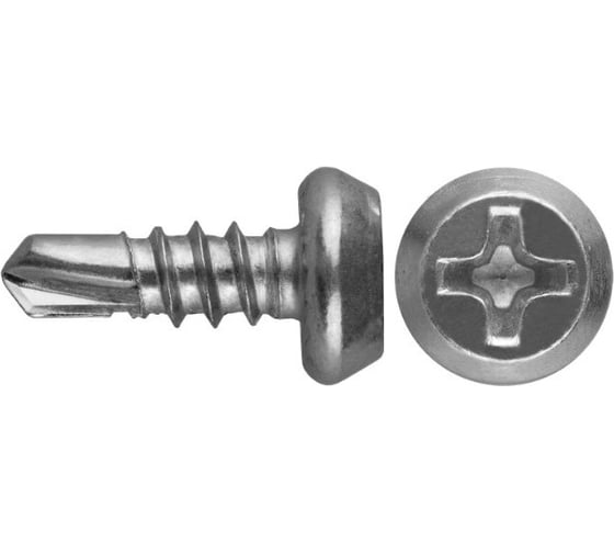 Саморезы КЛМ-СЦ со сверлом для листового металла ЗУБР 11 х 3.8 мм, 50 шт, оцинкованные 300156-38-11 1