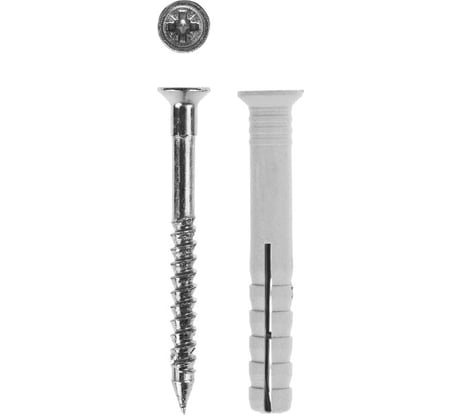 Полипропиленовый дюбель-гвоздь Зубр потайный бортик, 8x140мм, ТФ5, 50 штук 4-301345-08-140