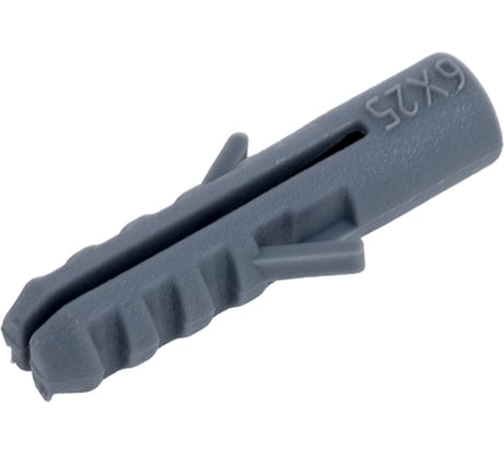 Распорный дюбель Зубр ЕВРО, полипропиленовый, 6x25мм, 1000шт 301010-06-025