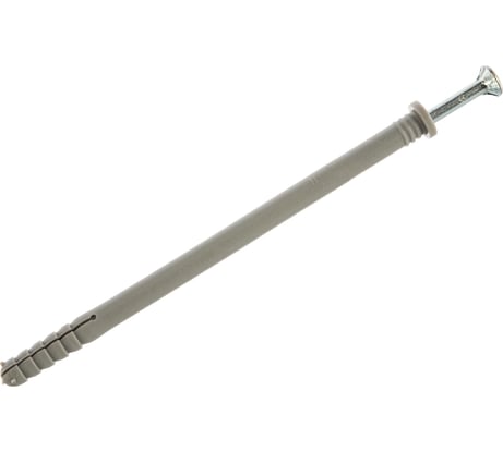 Полипропиленовый дюбель-гвоздь Зубр цилиндрический бортик, 8x140мм, ТФ5, 50шт 4-301365-08-140