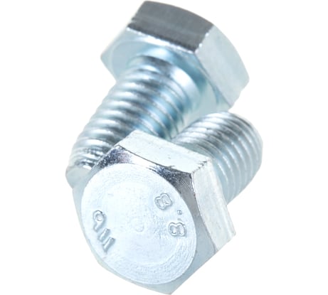 Болт с шестигранной головкой Зубр DIN 933, класс прочности 8.8, оцинкованный, M12x20 мм, ТФ6, 5 шт. 4-303076-12-020