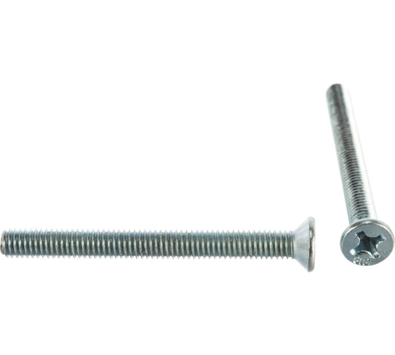Винт Зубр DIN 965, класс прочности 8.8, оцинкованный, M6x60 мм, ТФ6, 4 шт. 4-303116-06-060 1