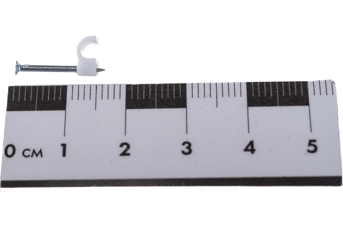 Круглая скоба с гвоздем Зубр для крепления кабеля 3мм, 50шт 45111-03 ...