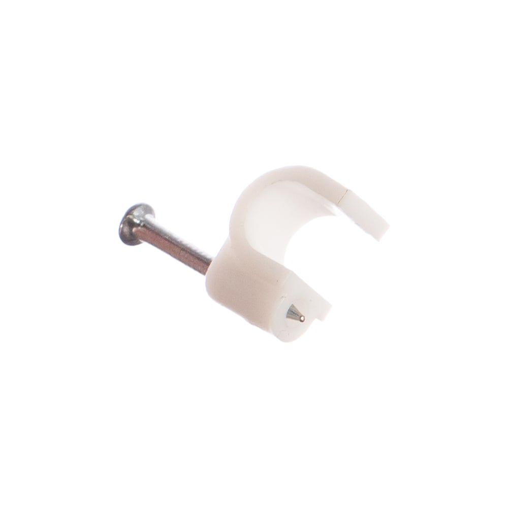 Круглая скоба с гвоздем Зубр для крепления кабеля 6мм, 50шт 45111-06 ...