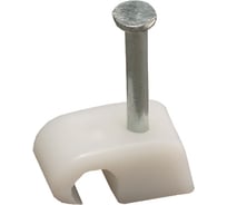 Круглая скоба с гвоздем Зубр для крепления кабеля 14мм, 30шт 45111-14