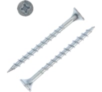 Саморез ТУНДРА 3,5x45, потай, крупная резьба,шлиц PH, белый цинк, 12 кг 5395141