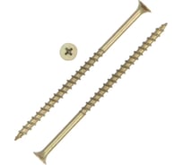 Саморез ТУНДРА 4,8x95, потай, крупная резьба,шлиц PH2, жёлтый цинк, 12 кг 9197543