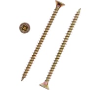 Саморез ТУНДРАы универсальные krep 4.0x60 мм, желтый цинк, 10 шт. 7156398