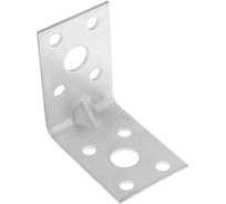 Крепежный усиленный уголок ТУНДРА 45x45x30x1.5 мм, в упаковке 10 шт. 9634609