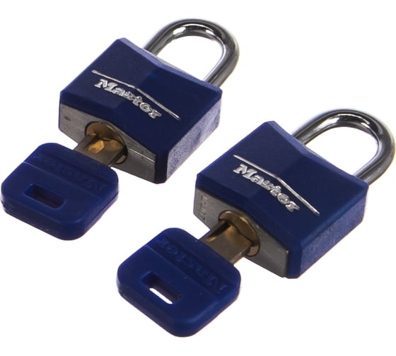 Комплект 2-х навесных замков MasterLock 9121EURTCOL