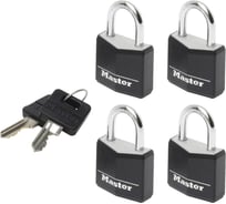 Комплект 4 навесной замок MasterLock 9120EURQBLKNOP