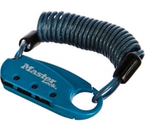 Карабин с шифром MasterLock cпираль 1551EURDCOL