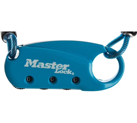 Карабин с шифром MasterLock cпираль 1551EURDCOL