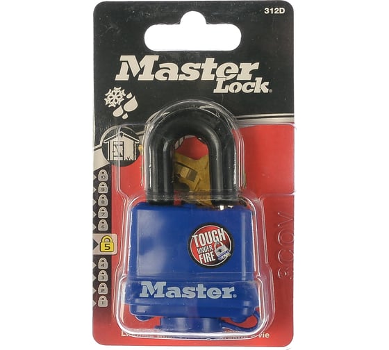 Навесной замок MasterLock термопласт 312EURD