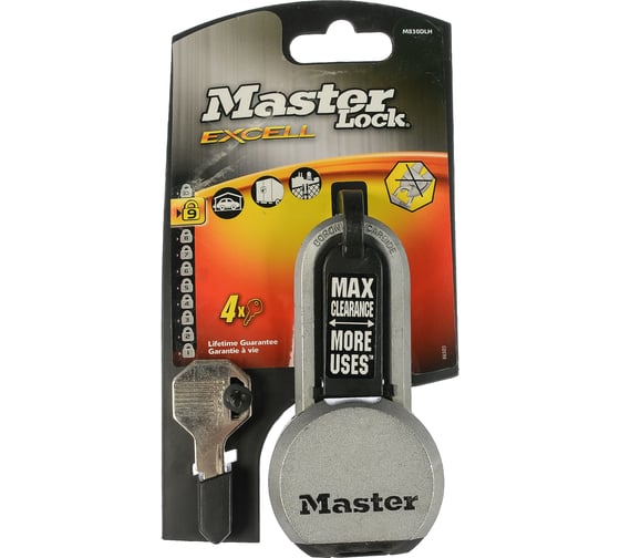 Навесной замок MasterLock EXCELL M830EURDLH