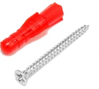 Дюбель-гвоздь ТУНДРА krep, распорный, тип Т, пластиковый, без манжеты, 3.5x40 мм, 12 шт. 7156444