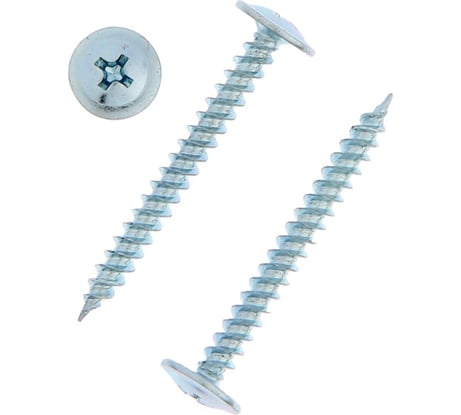 Саморезы ТУНДРА krep, с пресс-шайбой, остроконечные, 4.2x38 мм, оцинкованные, 200 шт. 7156241