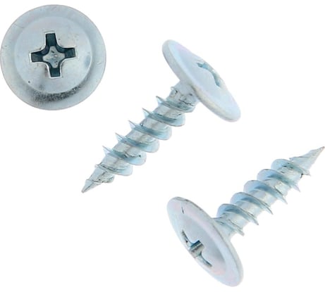 Саморезы ТУНДРА krep, с пресс-шайбой, остроконечные, 4.2x16 мм, оцинкованные, 20 шт. 7156243