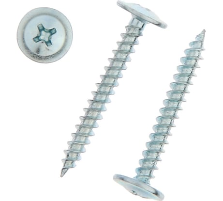 Саморезы ТУНДРА krep для тонких пластин, 4.2x32 мм, цинк, 200 шт. 7156240