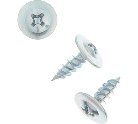 Саморезы ТУНДРА с пресс-шайбой 4.2x13 мм, оцинкованные, 1500 шт. 9086955