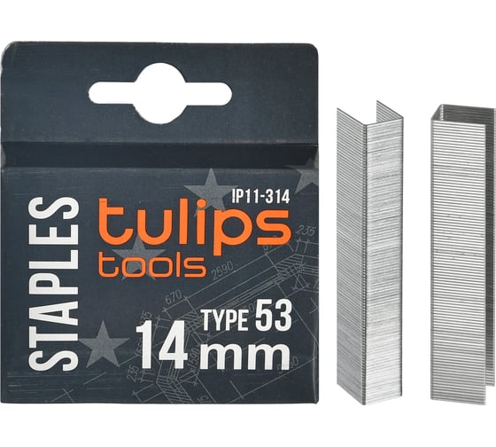 Скобы тип 53 (1000 шт; 14 мм) для степлера Tulips tools IP11-314 1