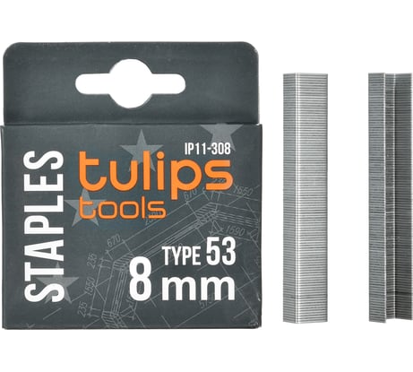 Скобы тип 53 (1000 шт; 8 мм) для степлера Tulips tools IP11-308