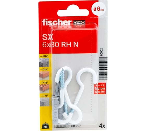 Дюбель с полукольцом Fischer SX 6x30 HR K 90902