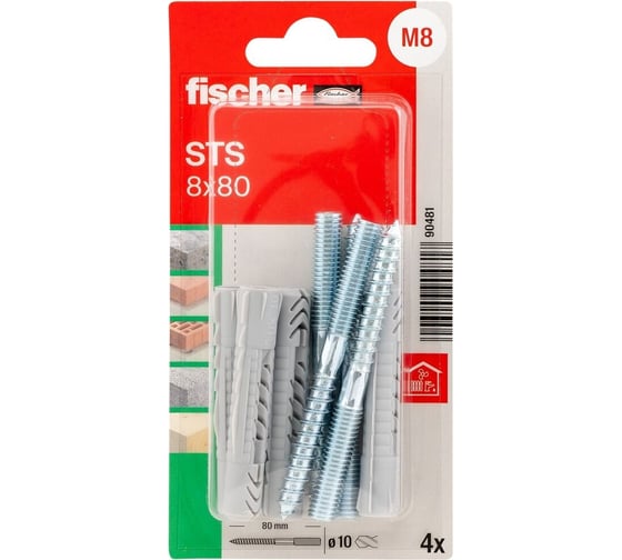 Дюбель с шурупом Fischer STST 8x80 + UX K 90481
