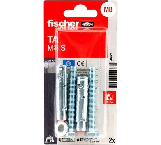 Высокораспорный анкер Fischer TA M 8 S/10 K OE 90923