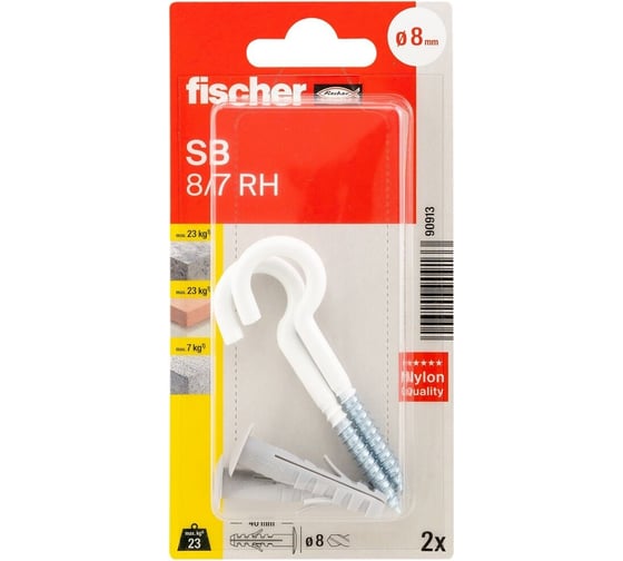 Дюбель с шурупом Fischer SB 8/7 K 90913